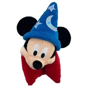 Disney Parks Fantasia Sorcerer Mickey Mouse LIGHT UP HAT Pillow Pet Plush